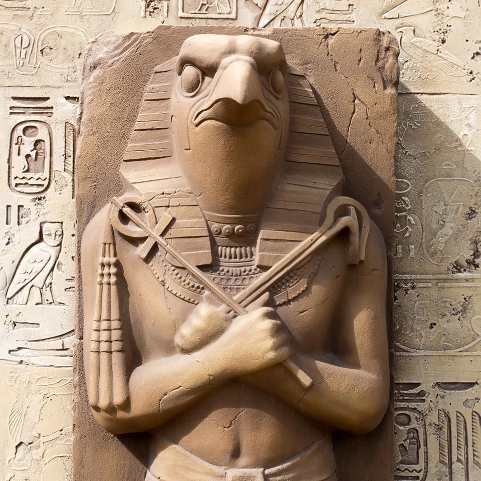 Statue of Ra, the Egyptian Sun God